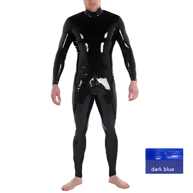 1 Sets of House Of Dasein 1 Sets Custom Latex Catsuit For Men With Crotch Zipper