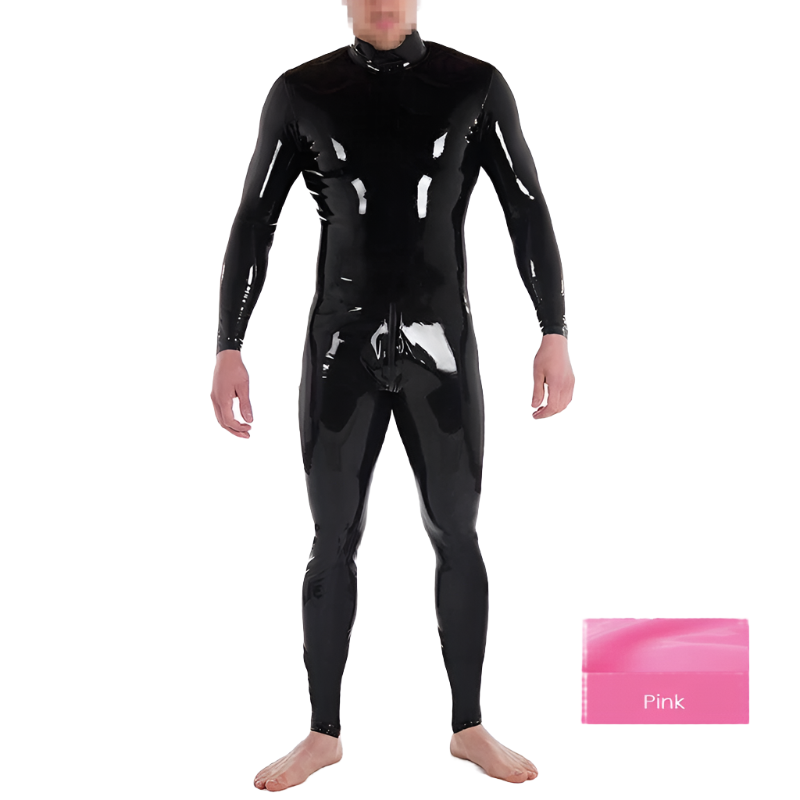 1 Sets of House Of Dasein 1 Sets Custom Latex Catsuit For Men With Crotch Zipper