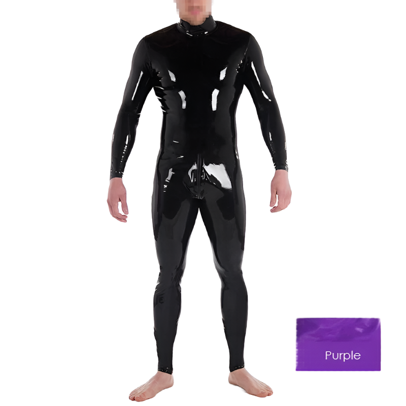 1 Sets of House Of Dasein 1 Sets Custom Latex Catsuit For Men With Crotch Zipper