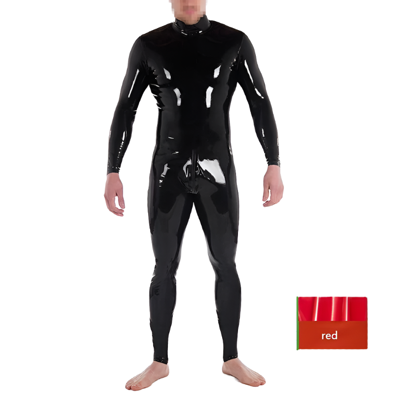 1 Sets of House Of Dasein 1 Sets Custom Latex Catsuit For Men With Crotch Zipper