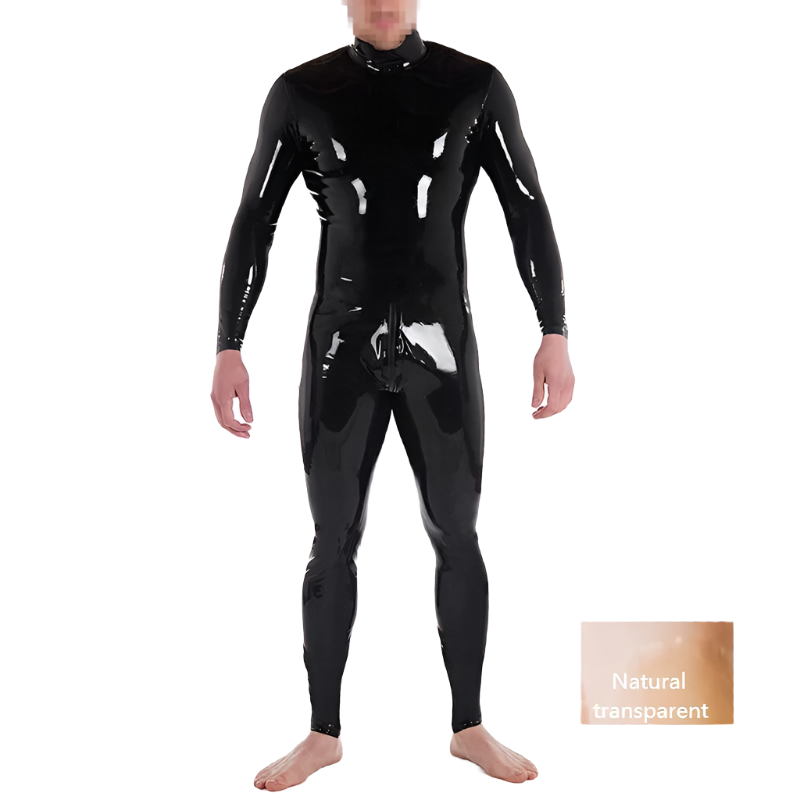 1 Sets of House Of Dasein 1 Sets Custom Latex Catsuit For Men With Crotch Zipper