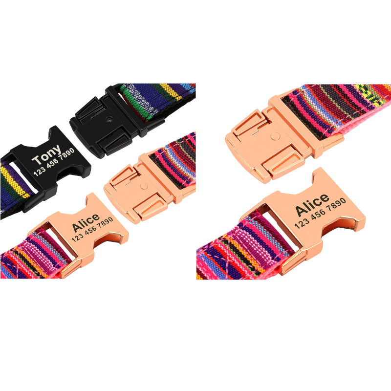 Custom Printed Dog Collars Small Large Dogs