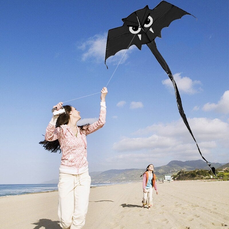 Cute Bat Kite For Kids Adults Outdoor Sport Single Line Flying With 30M