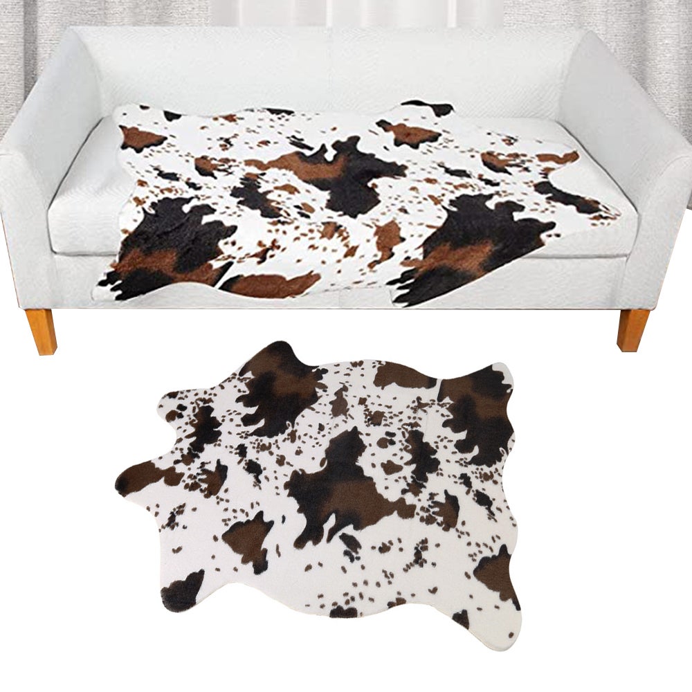 Cute Cow Print Rug Western Decor For Living Room