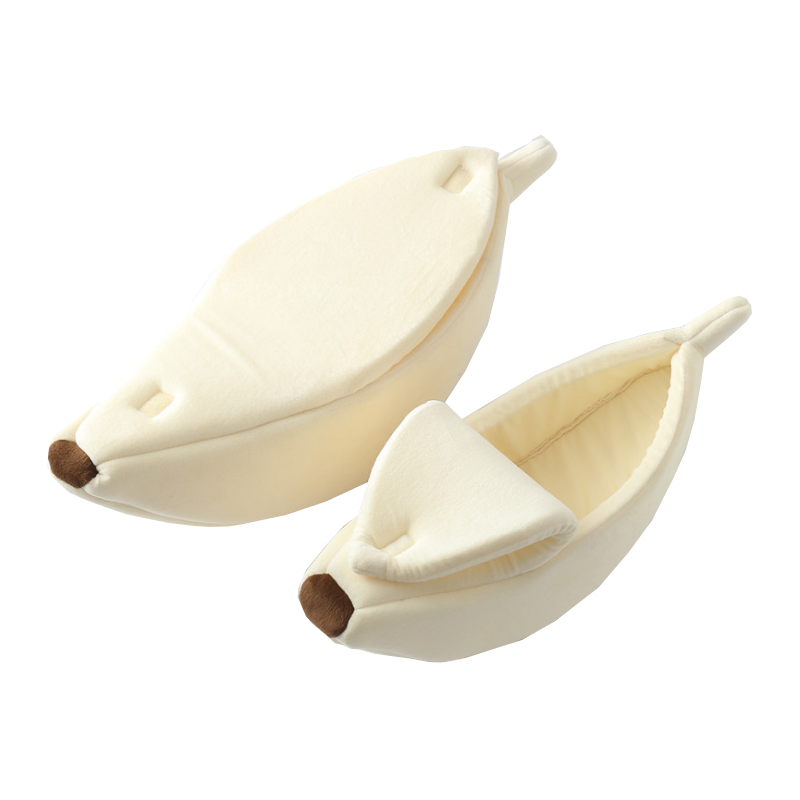 Cute Banana Shape Pet Bed Dog Cat Sleeping Nest