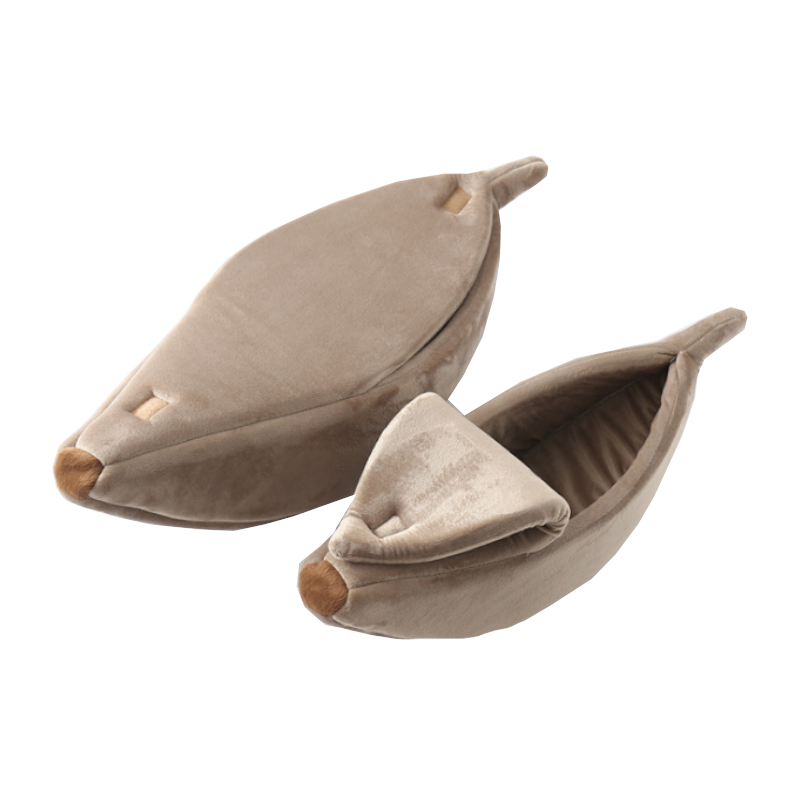 Cute Banana Shape Pet Bed Dog Cat Sleeping Nest
