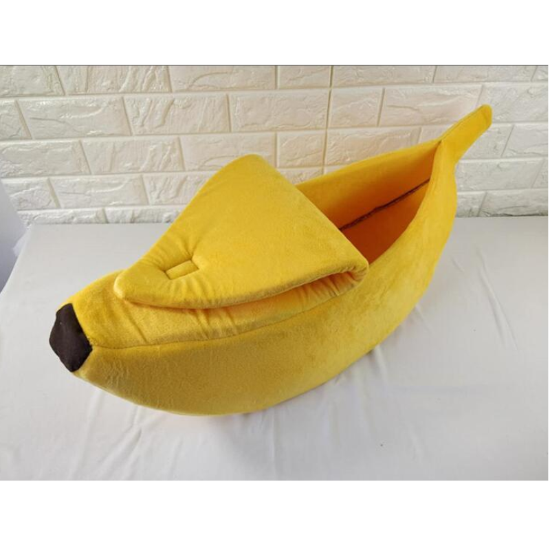 Cute Banana Shape Pet Bed Dog Cat Sleeping Nest