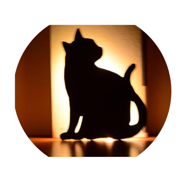 Cute Cat Wall Led Motion Sensor Lamp Smart Night Light