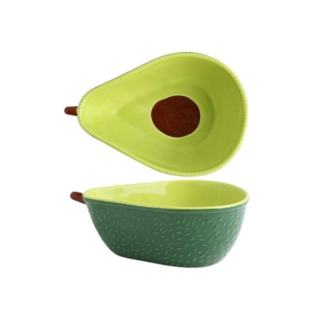 Cute Ceramic Avocado Shape Fruit Dessert Dish Bowl