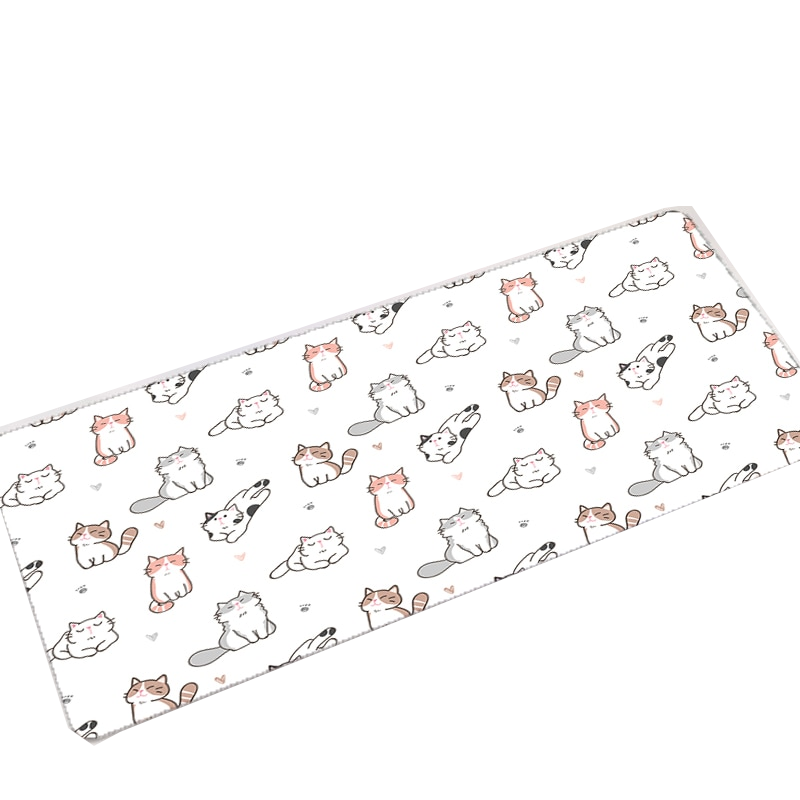 Cute Cat Kitten Kawaii Large Mouse Pad Desk Mat Home Office