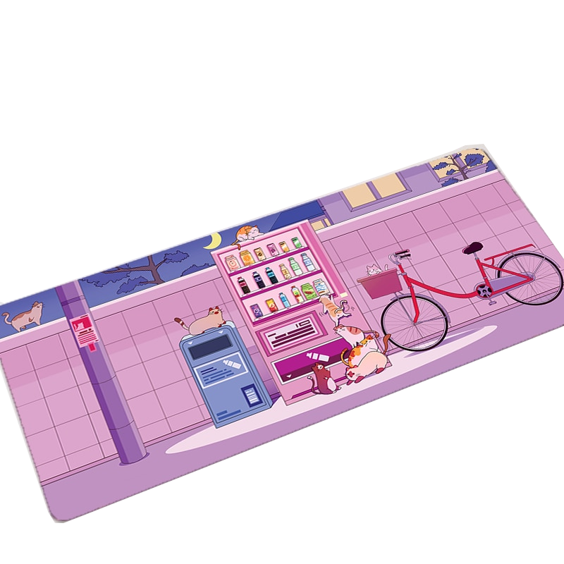 Cute Cat Kitten Kawaii Large Mouse Pad Desk Mat Home Office