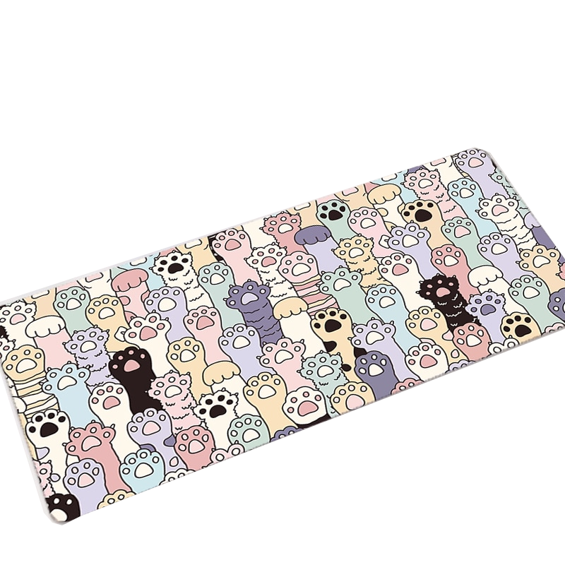 Cute Cat Kitten Kawaii Large Mouse Pad Desk Mat Home Office
