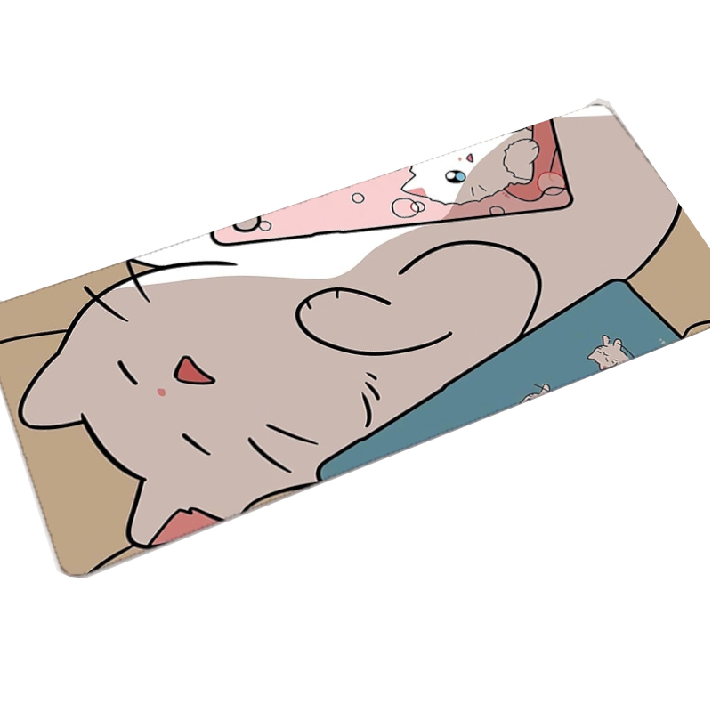 Cute Cat Kitten Kawaii Large Mouse Pad Desk Mat Home Office