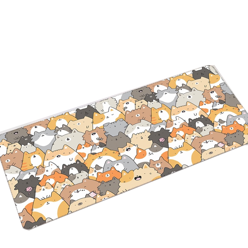 Cute Cat Kitten Kawaii Large Mouse Pad Desk Mat Home Office