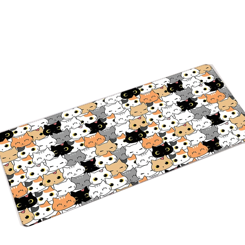 Cute Cat Kitten Kawaii Large Mouse Pad Desk Mat Home Office