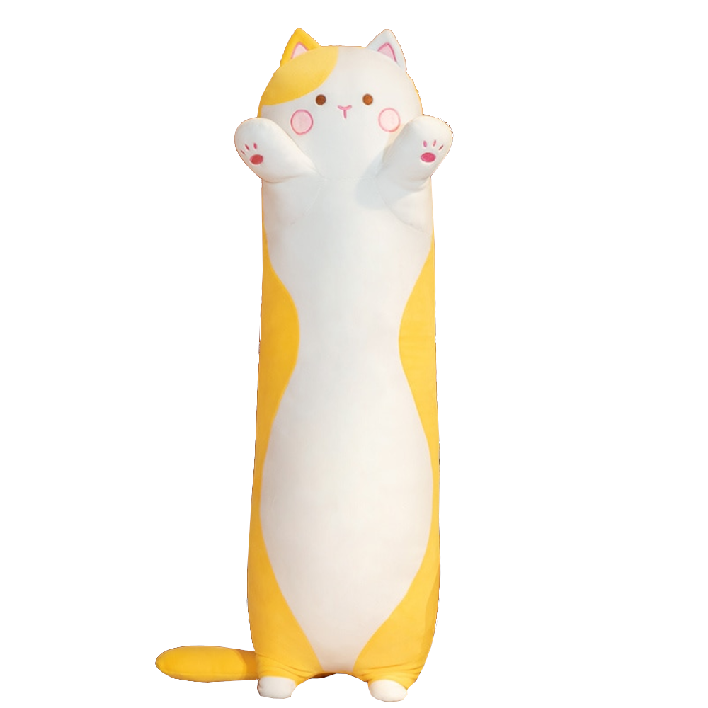 Cute Long Soft Plush Toy Sleeping Pillow Cats
