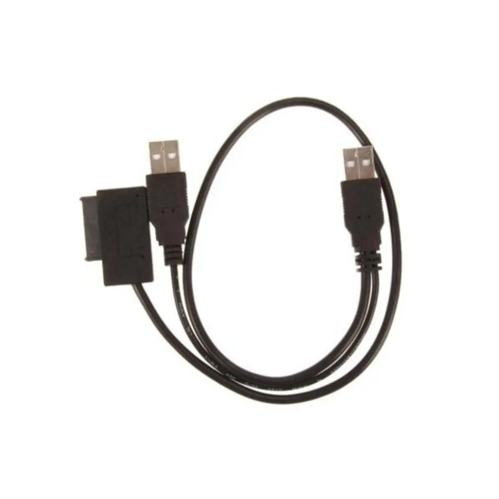 Usb 2.0 To 76 13Pin Slimline Sata Cd Dvd Adapter Cable Black
