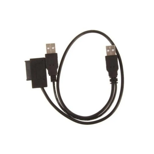 Usb 2.0 To 76 13Pin Slimline Sata Cd Dvd Adapter Cable Black