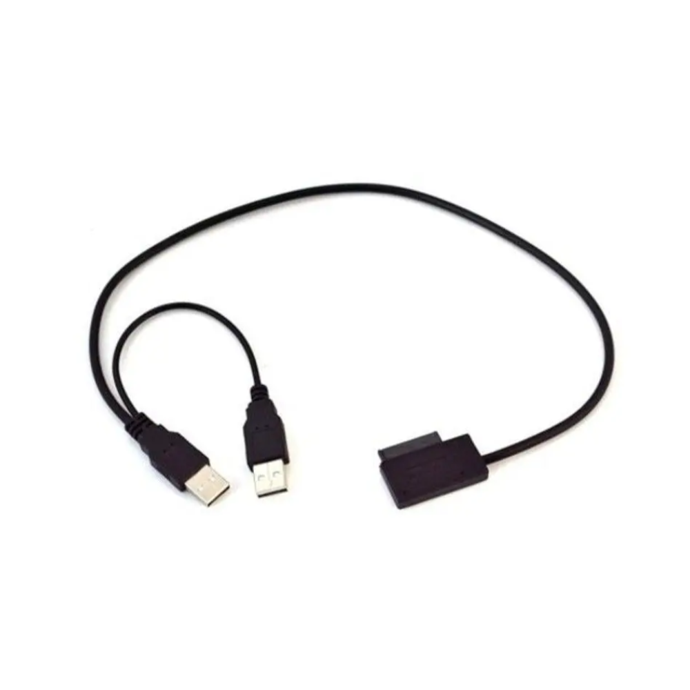 Usb 2.0 To 76 13Pin Slimline Sata Cd Dvd Adapter Cable Black