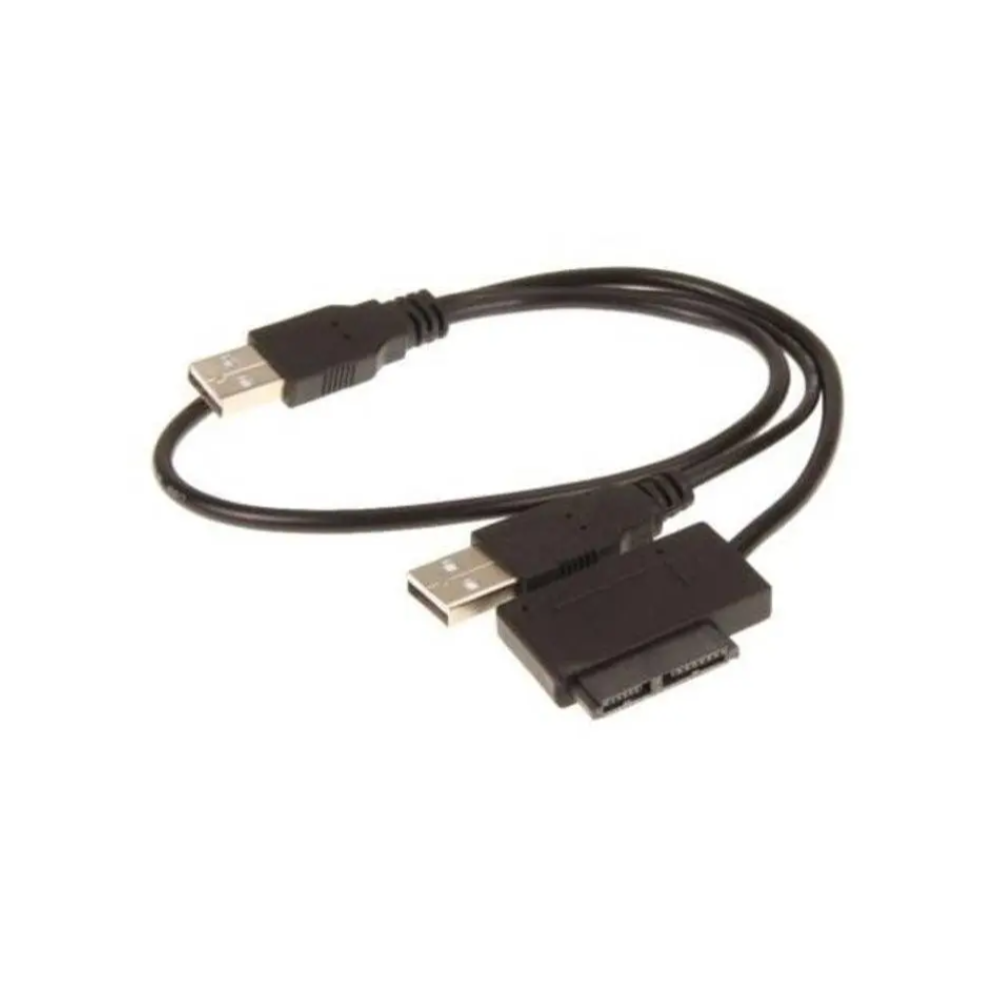 Usb 2.0 To 76 13Pin Slimline Sata Cd Dvd Adapter Cable Black