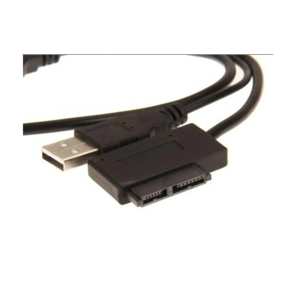 Usb 2.0 To 76 13Pin Slimline Sata Cd Dvd Adapter Cable Black