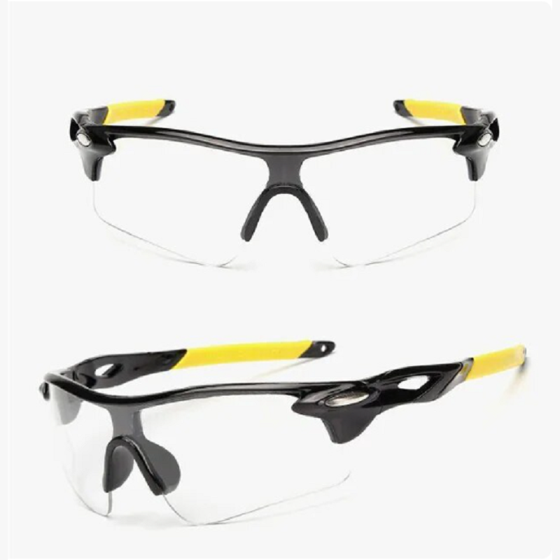 Cycling Eyewear Outdoor Sunglass Riding Sports Sunglasses Black Yellow Frame