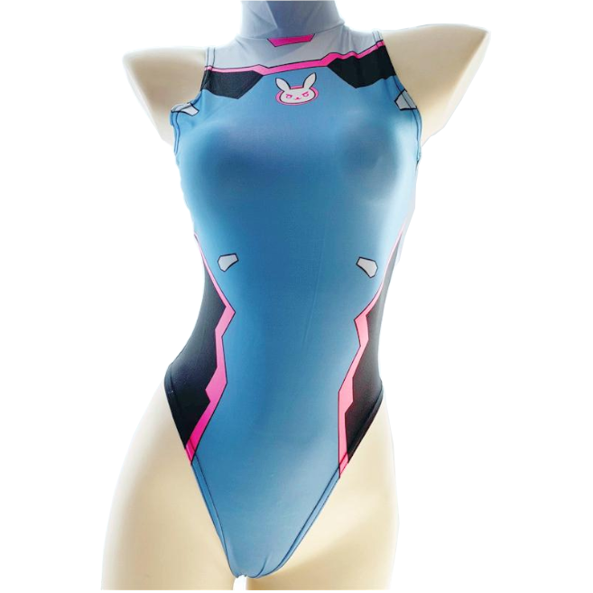 D.Va Overwatch Anime Cosplay Leotard One Piece Bodysuit Costume