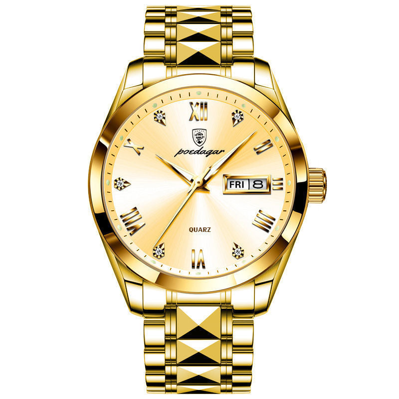 Veile Studios Waterproof Luminous Double Calendar Men's Wrist Watch Jewelry