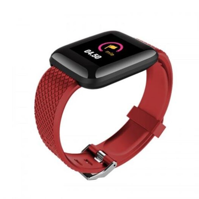 D13 Smart Heart Rate Monitoring Sports Watch Waterproof Men Women For Android Apple Mobile Phone Black