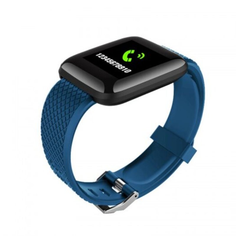 D13 Smart Heart Rate Monitoring Sports Watch Waterproof Men Women For Android Apple Mobile Phone Black