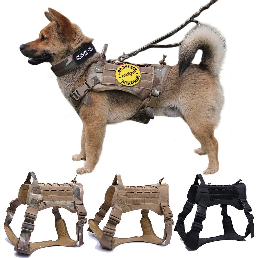 Tactical Dog Harness Vest With Handle Leash
