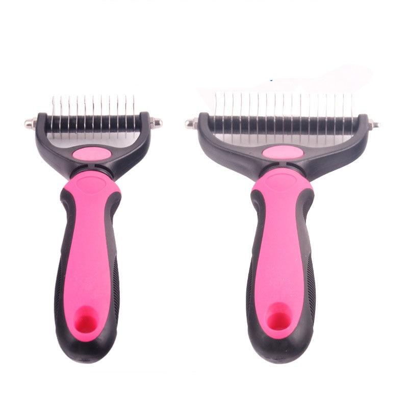 Deshedding Grooming Tool For Matted Long Curly Pet Fur