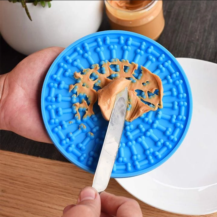 Bath Buddy Dog Toy Treat Plate Feeding Lick Mat
