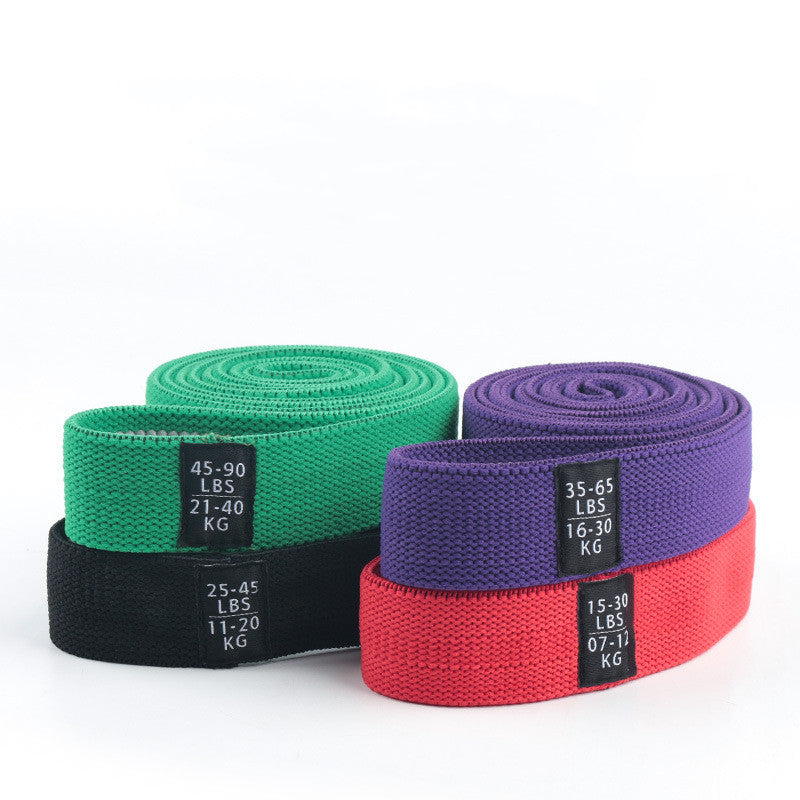 Fitness Long Resistance Bands Fabric Set Exercise Workout Elastic For Pull