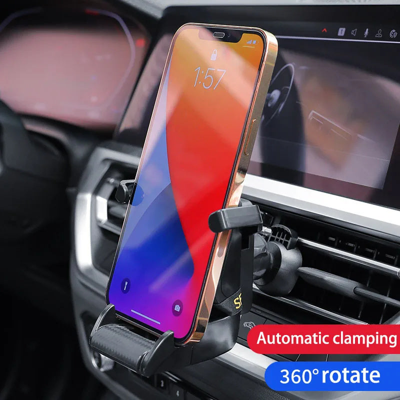 Racing Seat Shape Car Phone Holder Auto Air Vent Mobile Clip Rotatable