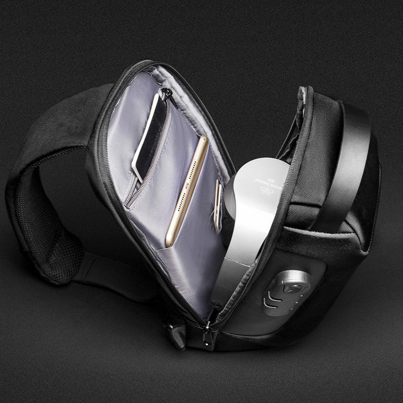 Waterproof Usb Antitheft Bag Men Oxford Crossbody Shoulder Sling Multifunction