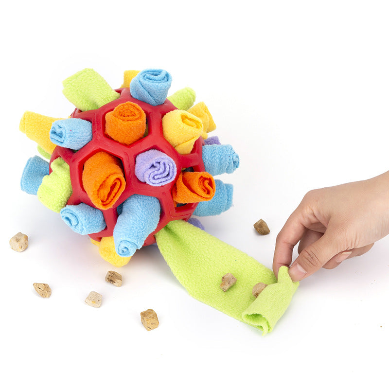 Dog Snuffle Ball Slow Feeding Treat Hiding Pet Toy