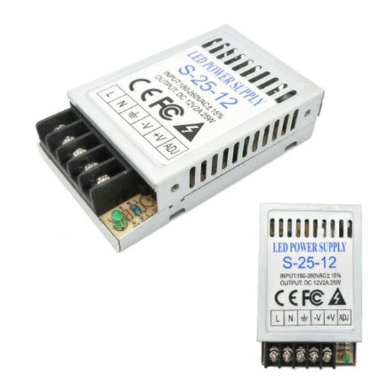 Dc12v 24W 360W Universal Regulated Switching Power Supplyfor Led Stripcctv Computer Project Silver 2A