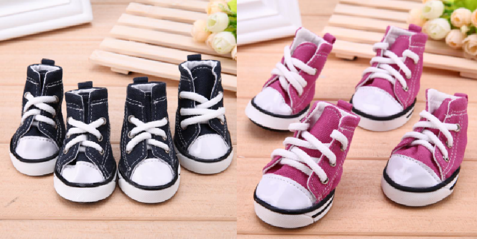 Denim Anti Slip Waterproof Sporty Sneakers For Dogs
