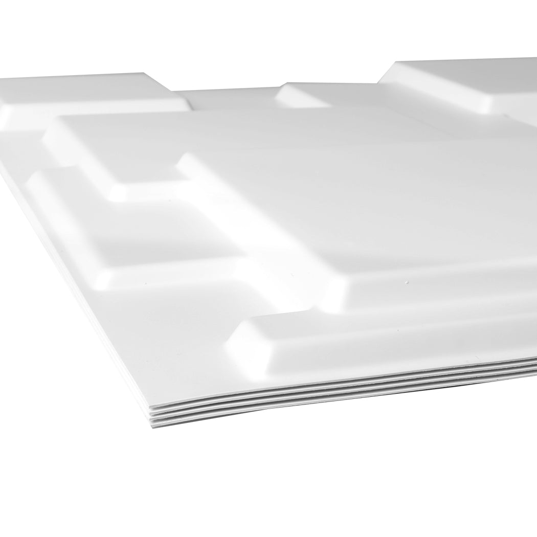 12Pcs 3D Wall Panels 50X50cm Diy Waterproof