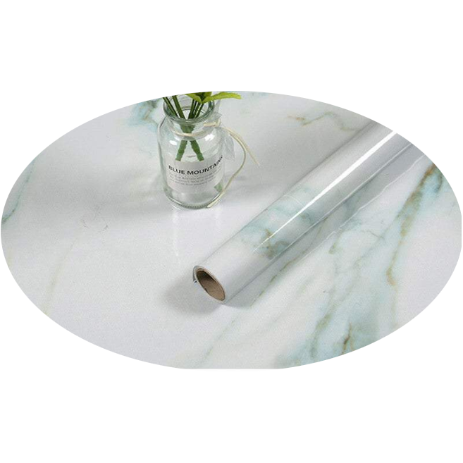 Decorative Stickers 5 Meter Marble Vinyl Film Black Wallpaper Sheet Furniture Wrap