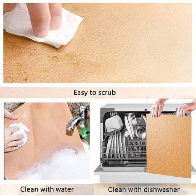 5Pcs Bbq Grill Mats Reusable Baking Cooking Sheet Non Stick Teflon Barbecue Pad