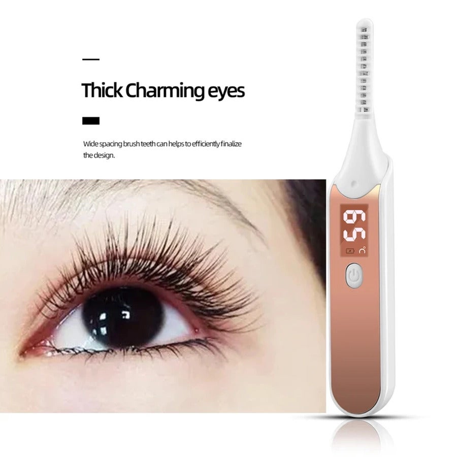 Electric Heated Eyelash Curler Women Makeup Irons Brush Natural Curling