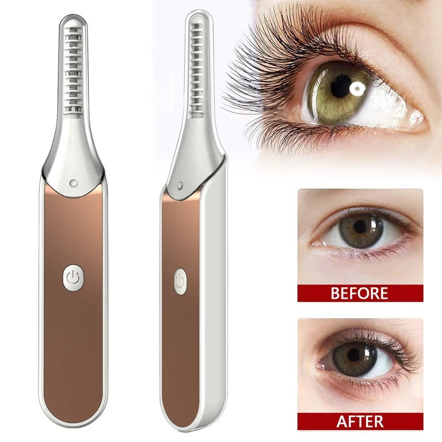 Electric Heated Eyelash Curler Women Makeup Irons Brush Natural Curling