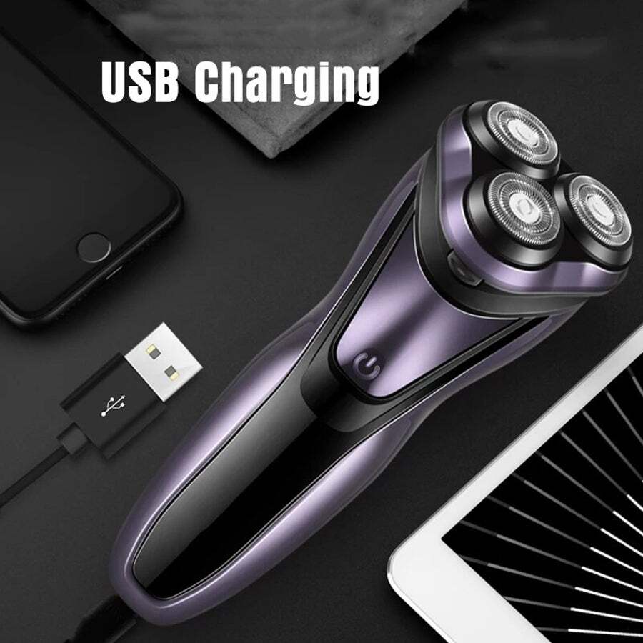 Professional Electric Shaver For Men Beard Trimmer 3D Floating Blade Rechargeable Hair Cutting Machine Led Display Shavi