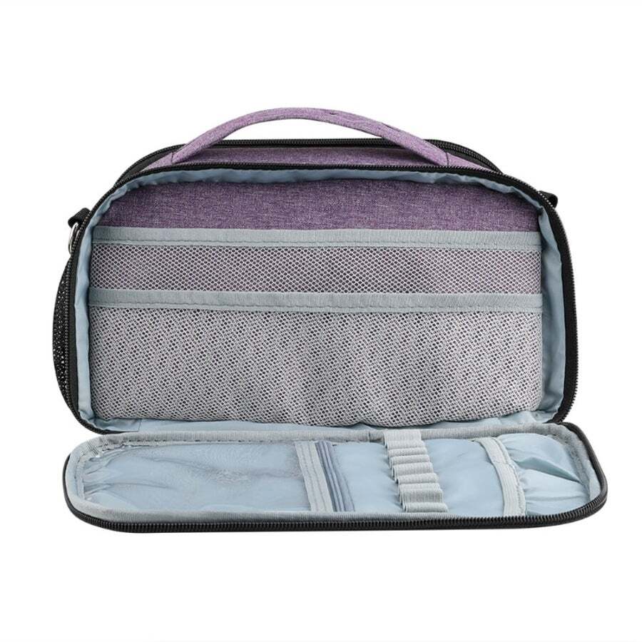 Purple 600D Oxford Cloth Cutting Machine Bag Knitting Tools Storage