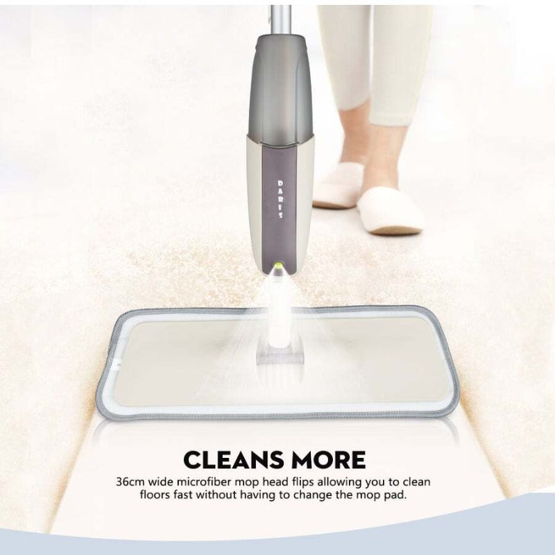 Spray Floor Mop With Reusable Microfiber Pads 360 Degree Handle For Home Kitchen Laminate Wood Ceramic Tiles Cleaning