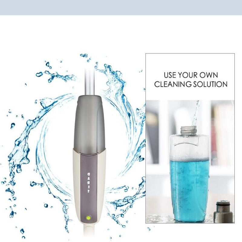 Spray Floor Mop With Reusable Microfiber Pads 360 Degree Handle For Home Kitchen Laminate Wood Ceramic Tiles Cleaning