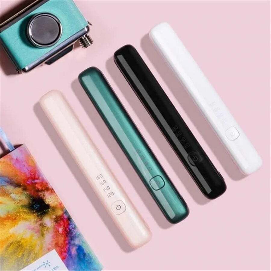 Usb Rechargeable Portable Mini Wireless Curling Iron Hair Straightener Dual Purpose