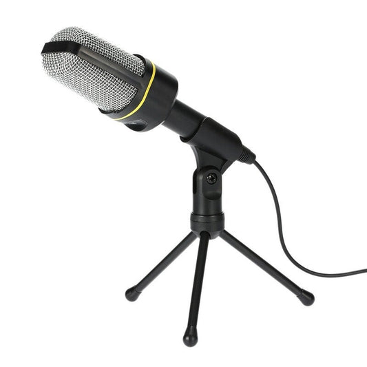 Condenser Microphone Professional 3.5Mm Wired Capacitive With Tripod Stand